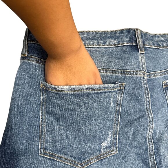 Wonderly  Womens 16R Curvy Vintage Straight Cropped Jeans High Rise Denim Slim - Picture 9 of 16